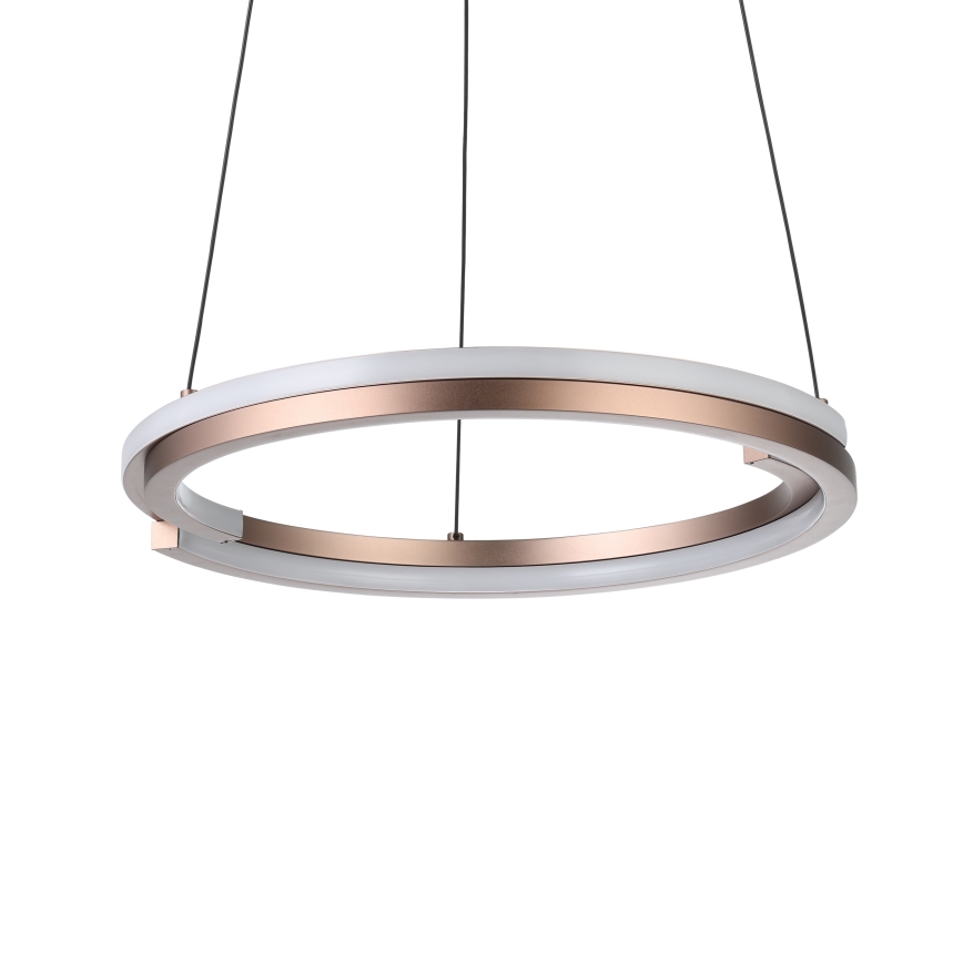 Eglo - диммируемая LED-люстра на тросе, 2×LED/20 Вт/230 В, 2700–6500 К, диаметр 48 см, бронзовая + пульт дистанционного управления