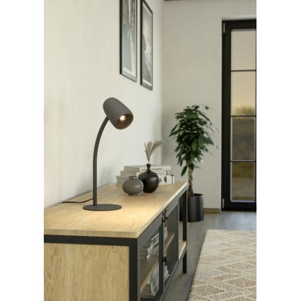 Eglo - Настольная лампа 1xE14/18W/230V черная