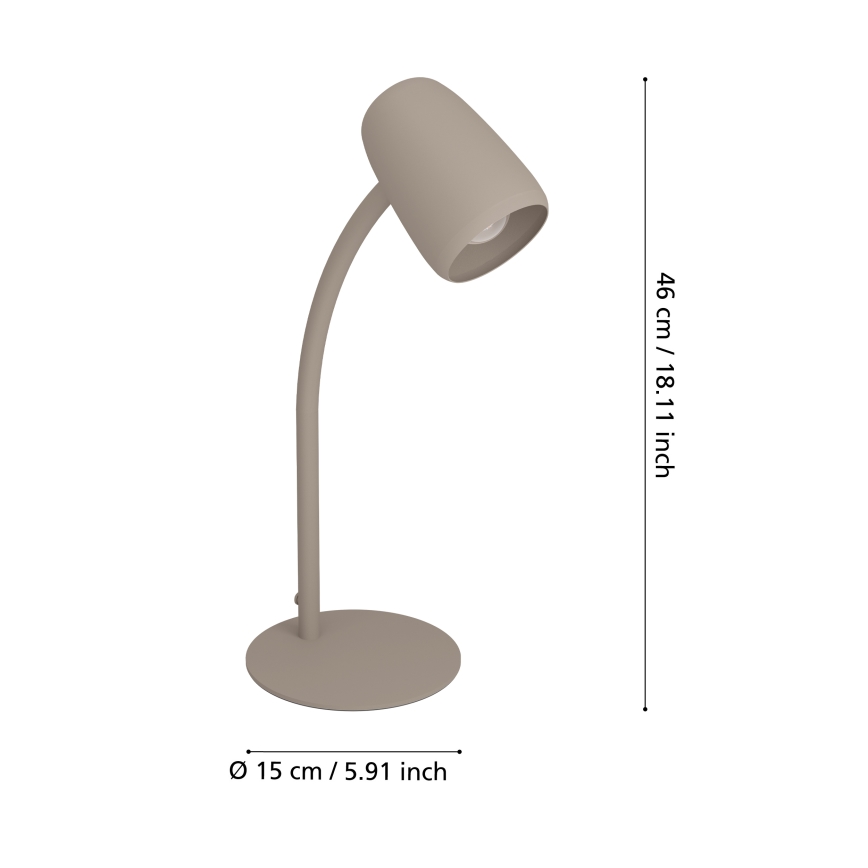 Eglo - Настольная лампа 1xE14/18W/230V кремовая