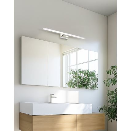 Eglo - LED‑светильник для зеркала в ванную комнату, 10 Вт/230 В, 3000/4000/6500 К, 60 см, IP44, глянцевый хром