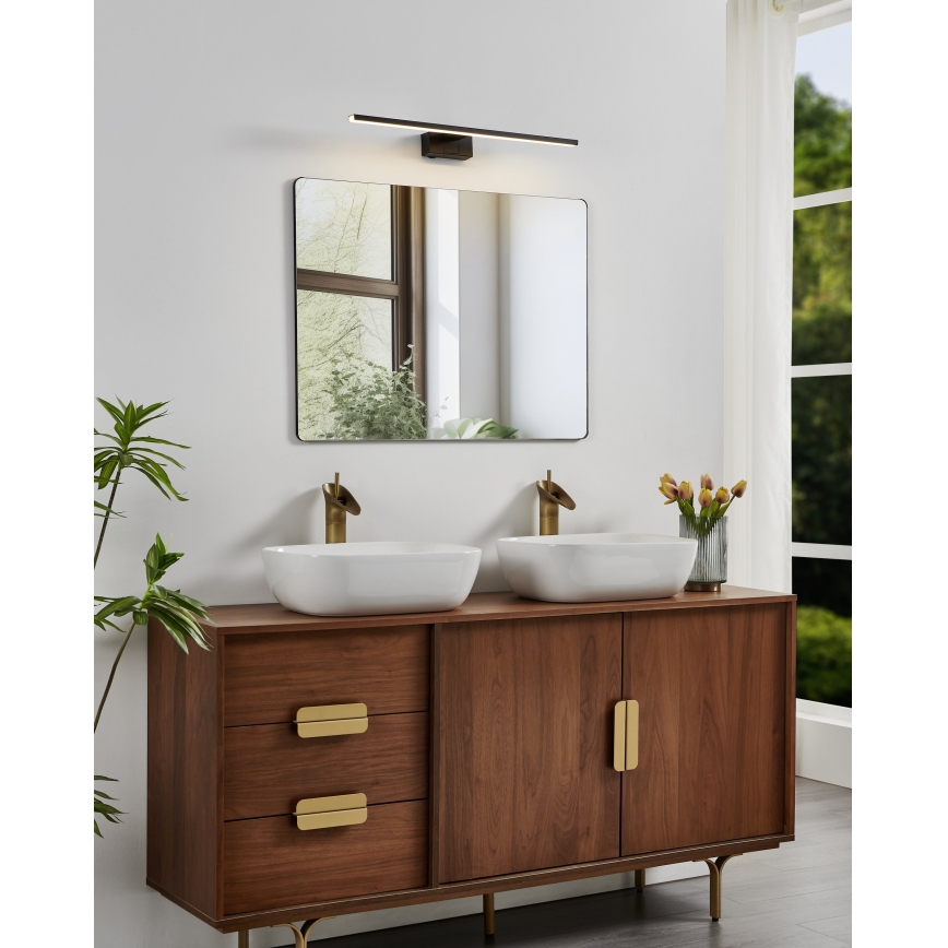 Eglo - LED-освітлення дзеркала для ванної кімнати LED/10W/230V 3000/4000/6500K 60 cm IP44 чорний