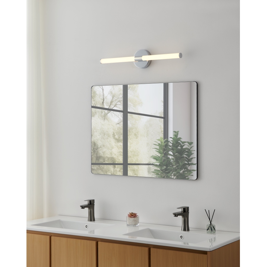 Eglo - LED-підсвітка дзеркала для ванної кімнати LED/11 Вт/230 В 3000/4000/6500 К 60 см IP44 глянцевий хром