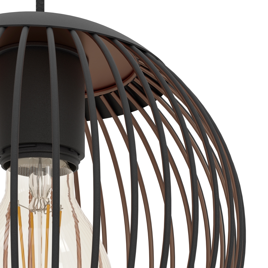 Eglo - Подвесная люстра на тросе 3xE27/60W/230V черная