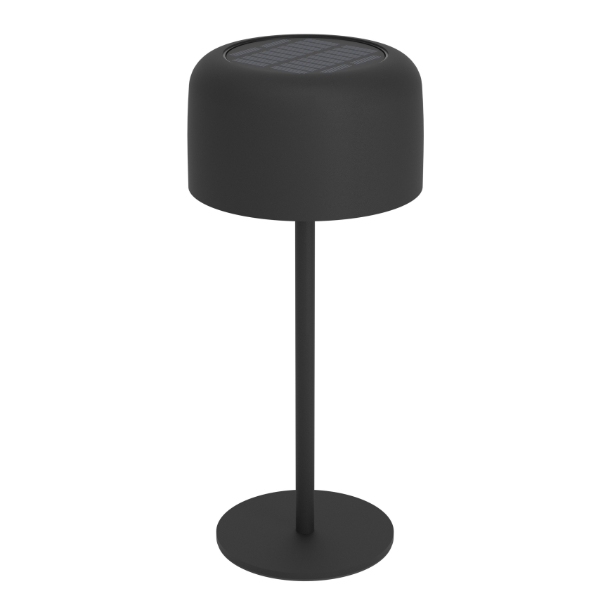 Eglo - світлодіодна сонячна зарядна сенсорна настільна лампа LED/2,8W/3,7V 1800 mAh IP44 чорна