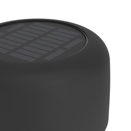 Eglo - світлодіодна сонячна зарядна сенсорна настільна лампа LED/2,8W/3,7V 1800 mAh IP44 чорна