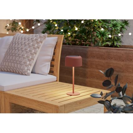 Егло - світлодіодна сонячна сенсорна настільна лампа з акумулятором 1800 mAh, 2,8 W / 3,7 V, IP44, помаранчева