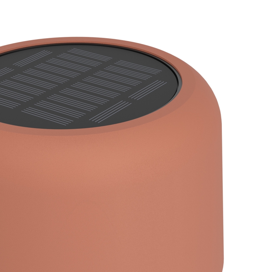 Eglo - сонячна акумуляторна сенсорна підлогова лампа LED/2,8W/3,7V 1800 mAh IP44 помаранчева