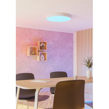Eglo - LED RGBW диммируемый потолочный светильник LED/36,5W/230V 2700-6500K диам. 69 см белый