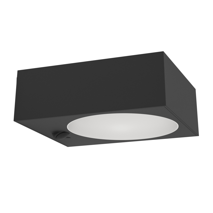 Eglo - LED Солнечный светильник с датчиком LED/6,5W/3,7V 2000 mAh чёрный