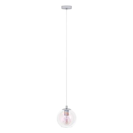 Eglo - Подвесной светильник на тросе 1xE27/60W/230V полированный хром