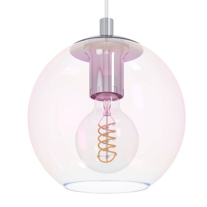 Eglo - Люстра на тросе 10xE27/60W/230V блестящий хром/прозрачный
