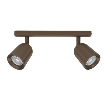 Eglo - Точковий світильник 2xGU10/10 Вт/230 В бронзовий