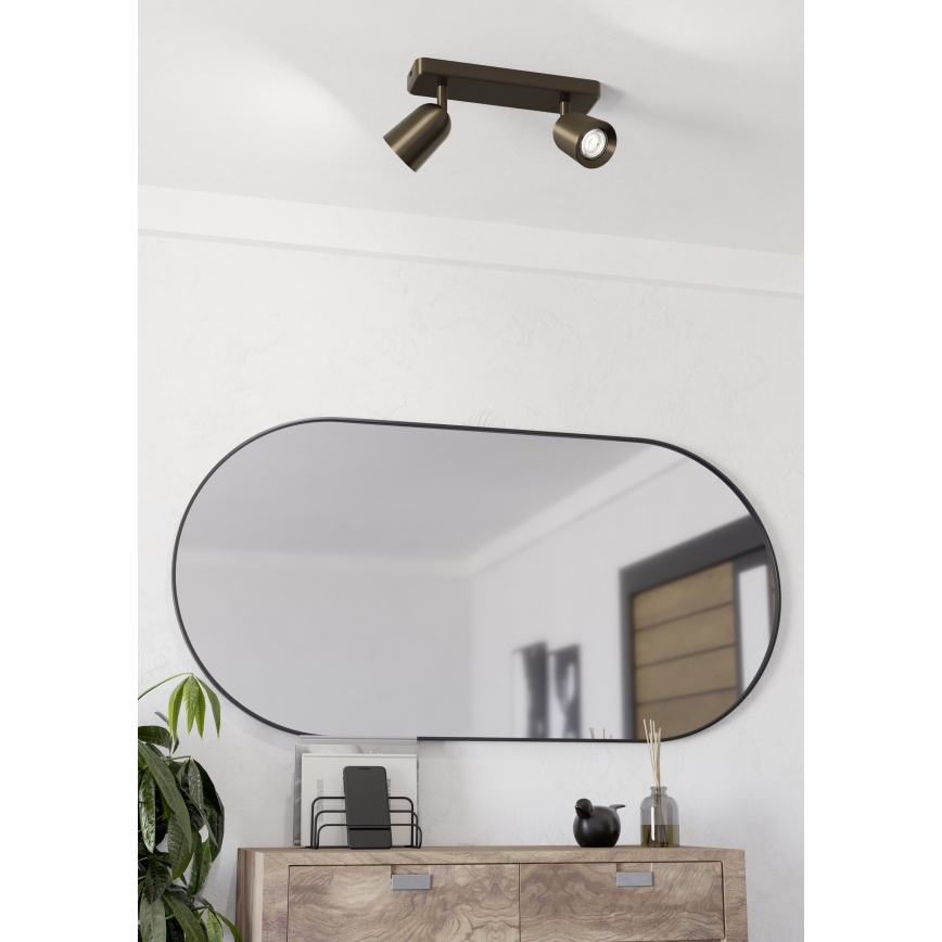 Eglo - Точковий світильник 2xGU10/10 Вт/230 В бронзовий