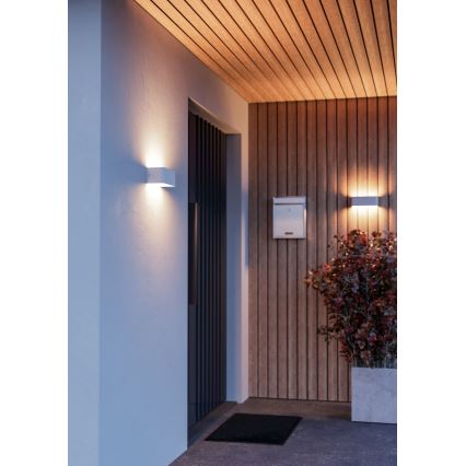 Eglo - LED RGBW димований зовнішній настінний світильник LED/10W/230V 2700-6500K IP55 білий