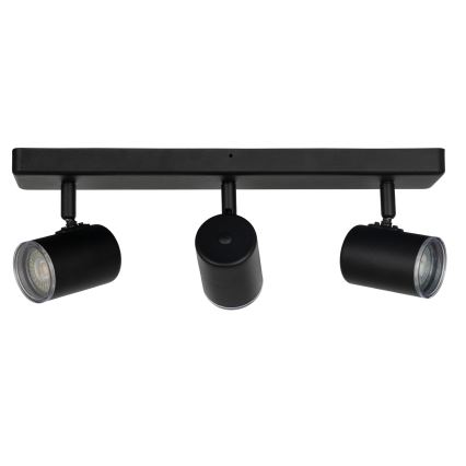 Eglo - Точковий світильник для ванної кімнати 3xGU10/5W/230V IP44 чорний
