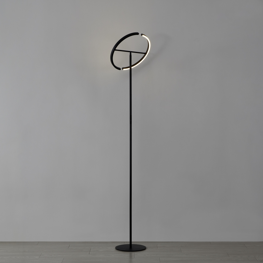Eglo - Підлоговий LED-світильник з регулюванням яскравості 2xLED/8,8Вт/230В чорний