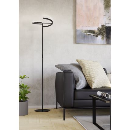 Eglo - Підлоговий LED-світильник з регулюванням яскравості 2xLED/8,8Вт/230В чорний