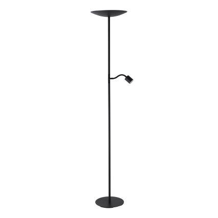 Eglo - LED-торшер з регулюванням яскравості LED/26,5W/230V + LED/4W чорний