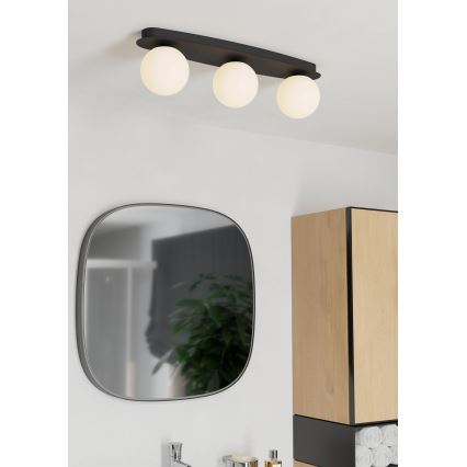 Eglo - LED потолочный светильник для ванной 3xG9/4,2W/230V IP44 чёрный