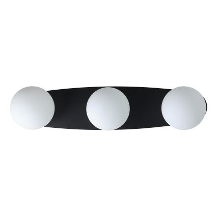 Eglo - LED стельовий світильник для ванної кімнати 3xG9/4,2W/230V IP44 чорний