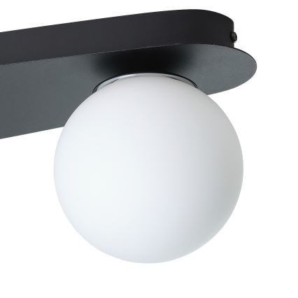 Eglo - LED стельовий світильник для ванної кімнати 3xG9/4,2W/230V IP44 чорний