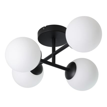 Eglo - LED накладна стельова люстра для ванної кімнати 4xG9/4,2Вт/230В IP44 чорний
