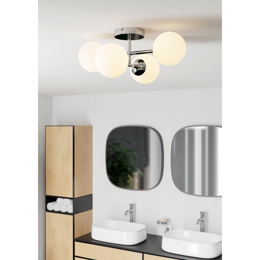 Eglo - LED накладная потолочная люстра для ванной комнаты 4xG9/4,2Вт/230В IP44 глянцевый хром