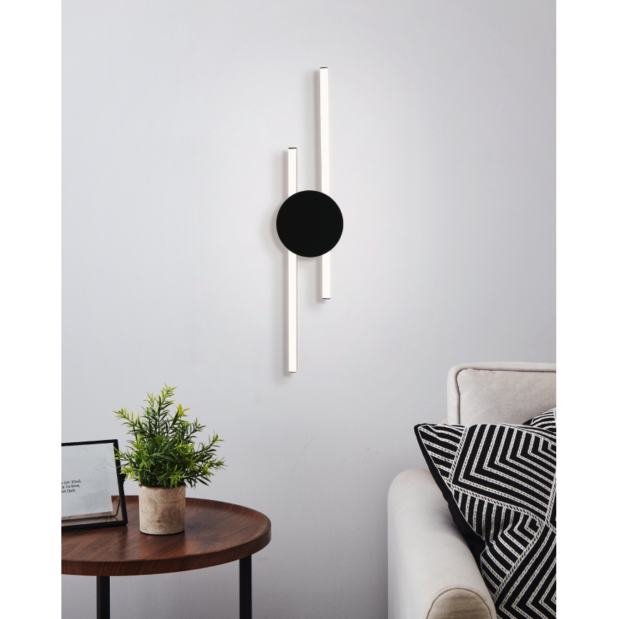Eglo - LED настенный светильник LED/20Вт/230В + LED/0,91Вт черный