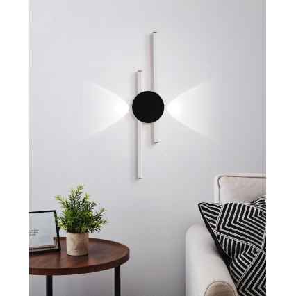 Eglo - настінний світильник LED 20 Вт/230 В + LED 0,91 Вт, чорний