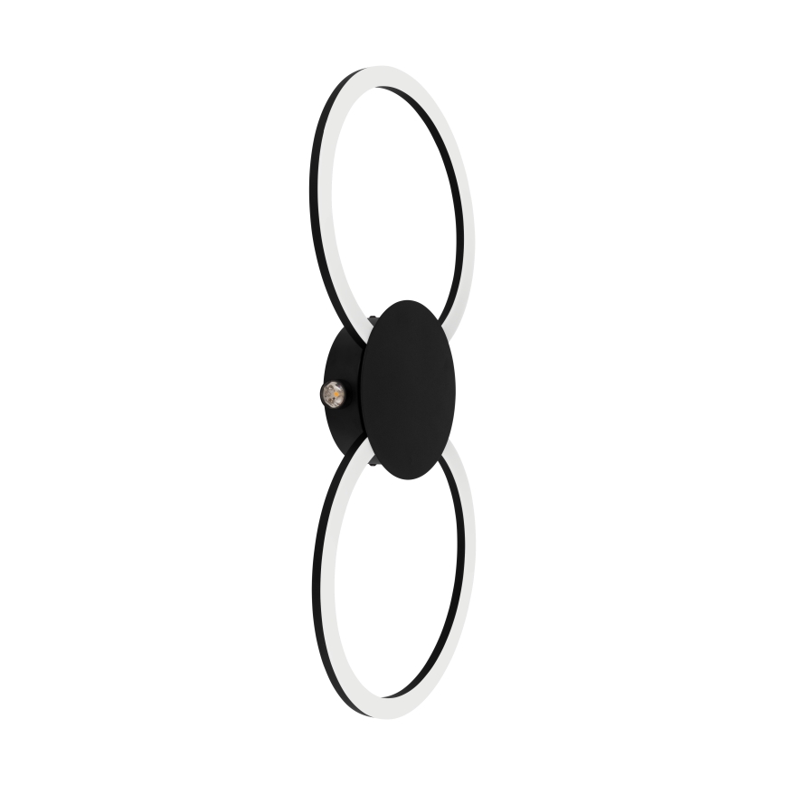 Eglo - LED-настінний світильник LED/20W/230V + LED/0,91W чорний