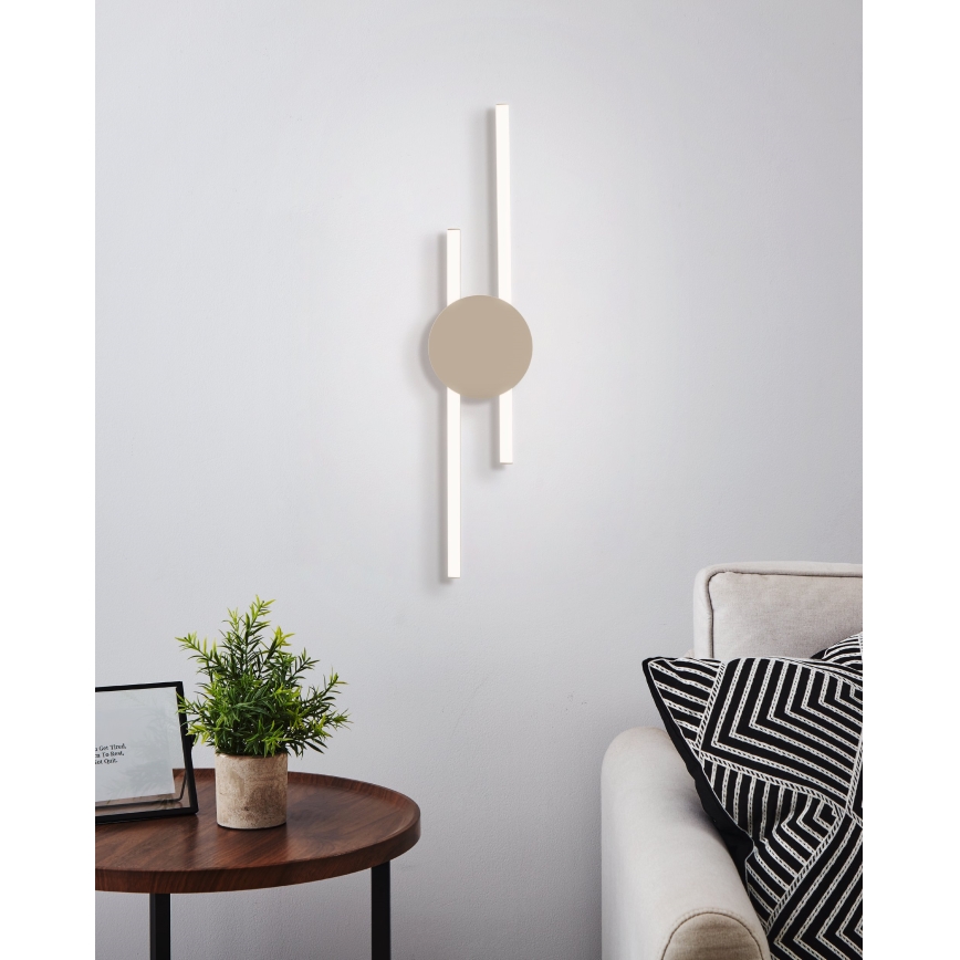 Eglo - LED настінний світильник LED/20W/230V + LED/0,91W бежевий