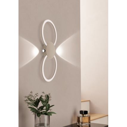 Eglo - LED настінний світильник LED/20W/230V + LED/0,91W бежевий