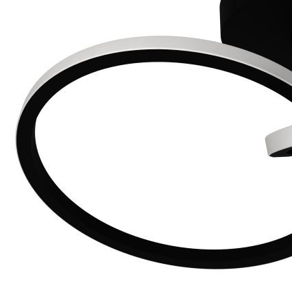 Eglo - LED стельовий світильник LED/12W/230V 2700/4000/6500K чорний