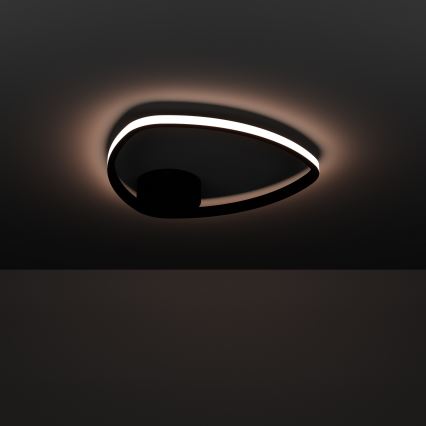 Eglo - LED стельовий світильник LED/9,7Вт/230В 2700/4000/6500K діам. 37,5 см чорний