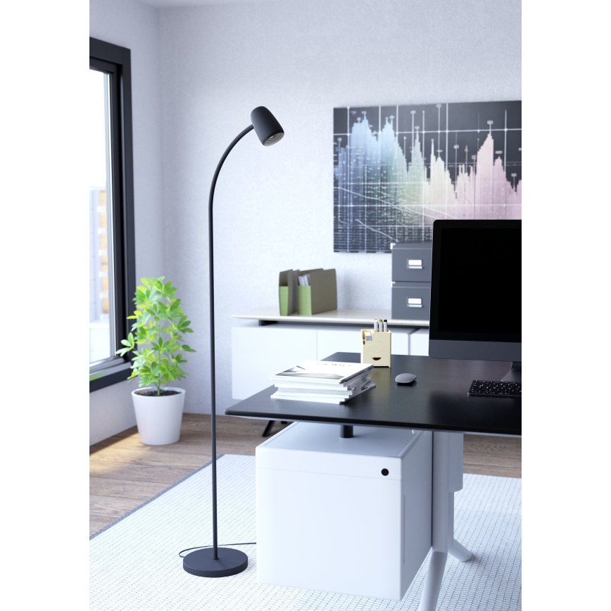 Егло - Підлогова лампа 1xE14/18W/230V чорна