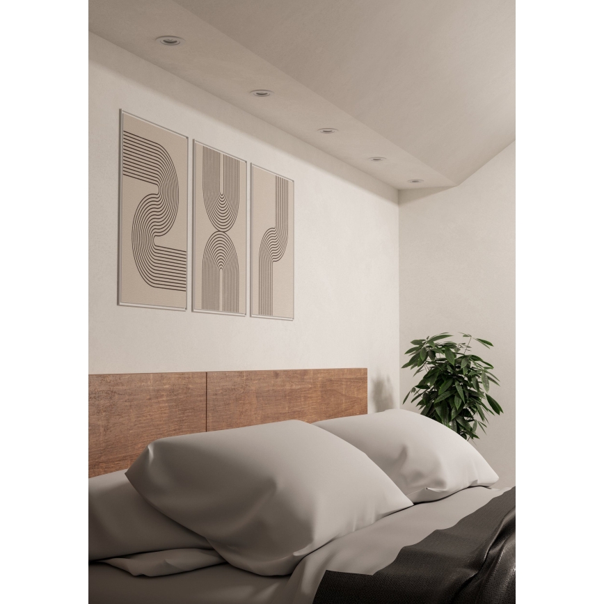 Eglo - LED вбудований точковий світильник 1xGU10/4,5W/230V білий