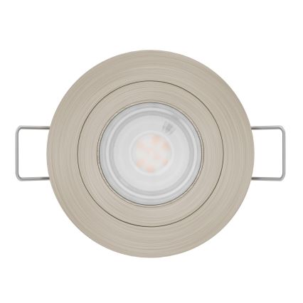 Егло - світлодіодний вбудований точковий світильник 1xGU10/4,5W/230V матовий хром