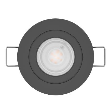 Eglo - LED вбудований точковий світильник для ванної кімнати 1xGU10/4,5W/230V IP44 чорний