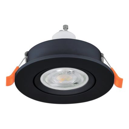 Eglo - LED встраиваемый потолочный точечный светильник 1xGU10/4,5 Вт/230 В черный