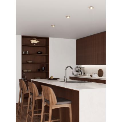 Eglo - вбудований LED точковий світильник 1xGU10/4,5W/230V матовий хром