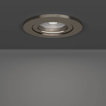 Eglo - Набір 3x вбудованих точкових світильників LED/4,8 Вт/230 В 2700/4000/6500 К матовий хром