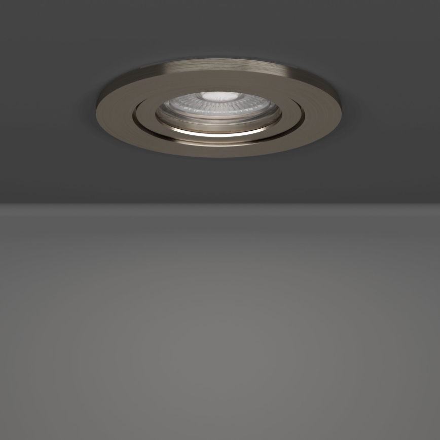 Eglo - Набір 3x вбудованих точкових світильників LED/4,8 Вт/230 В 2700/4000/6500 К матовий хром