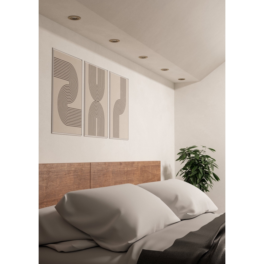 Eglo - НАБІР 5x вбудованих точкових світильників LED/4,8W/230V 2700/4000/6500K матовий хром