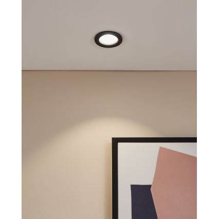Eglo - встраиваемый потолочный светильник для ванной LED/4,9W/230V 2700/4000/6500K Ø 8,8 cm IP65 черный