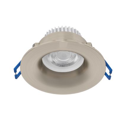 Eglo - LED вбудований стельовий світильник для ванної, 4,9 Вт/230 В, 2700/4000/6500 К, діаметр 8,8 см, IP65, матовий хром