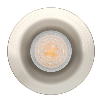 Eglo - LED вбудований стельовий світильник для ванної, 4,9 Вт/230 В, 2700/4000/6500 К, діаметр 8,8 см, IP65, матовий хром