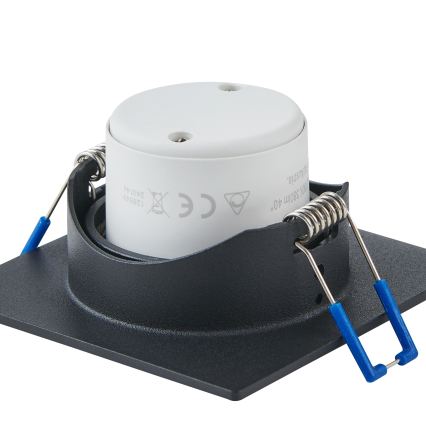 Eglo - Набір із 3 димованих вбудованих стельових світильників LED/6,4 Вт/230 В 8,8×8,8 см чорні