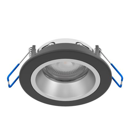 Eglo - LED RGBW Димований вбудований стельовий світильник для ванної кімнати LED/4,8W/230V 2700-6500K IP44 чорний