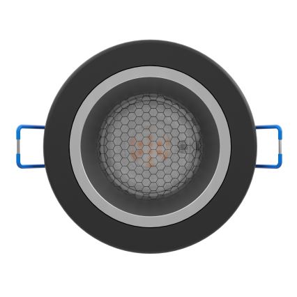 Eglo - LED RGBW Димований вбудований стельовий світильник для ванної кімнати LED/4,8W/230V 2700-6500K IP44 чорний