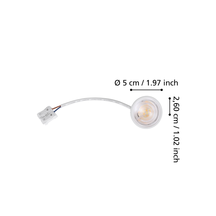 Eglo  - LED диммируемый уличный модуль LED/4,8W/230V 2700/4000/6500K IP44